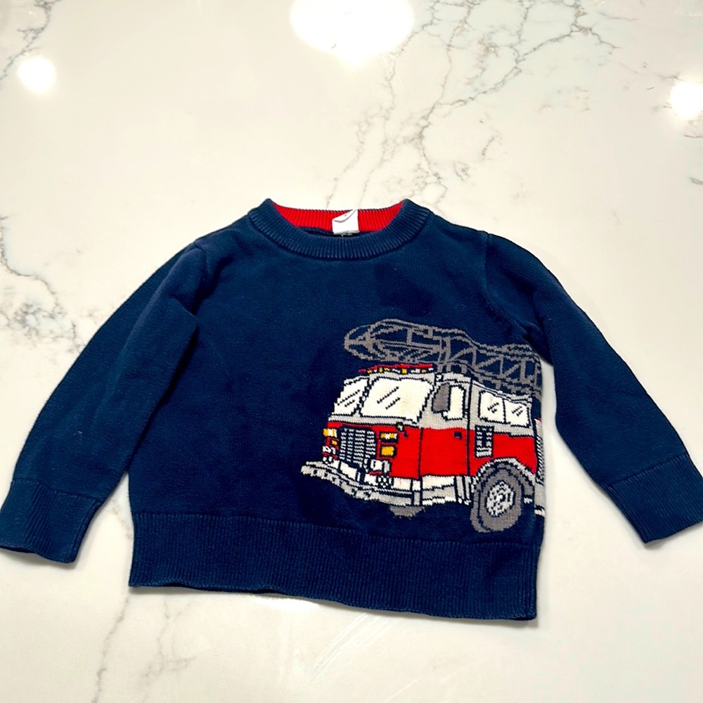 Gap Boys Firetruck Sweater